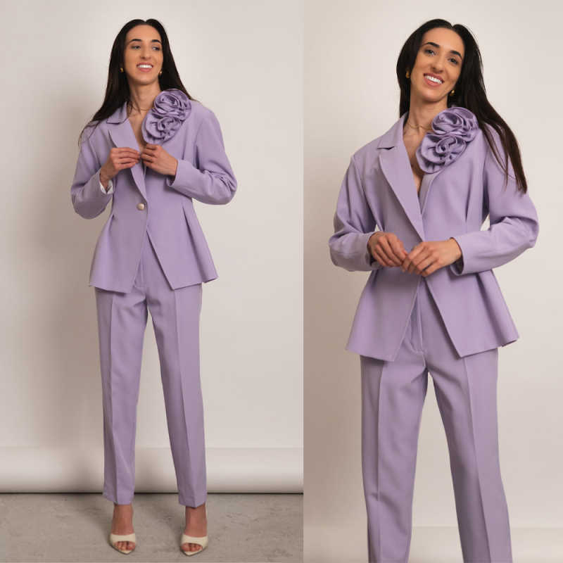 Women Formal Wear For Conference - Setelan Jas Wanita Peplum Berwarna Cerah