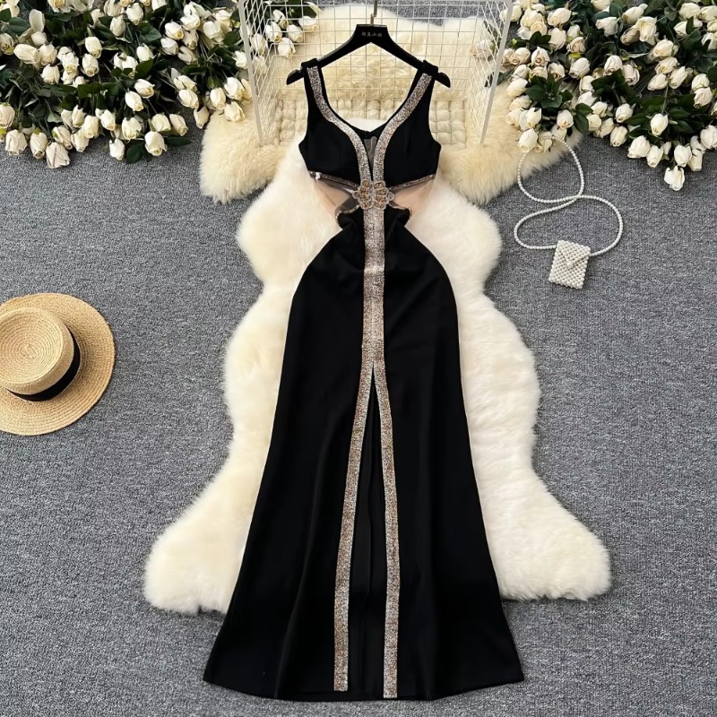 Women Formal Wear Zara - Gaun wanita payet Glitter elegan, gaun