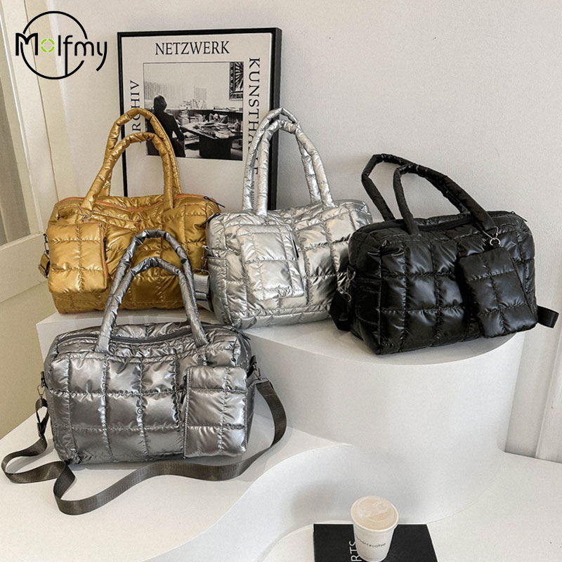 Shoulder Bag Structured - Tas selempang empuk, 2 buah tas