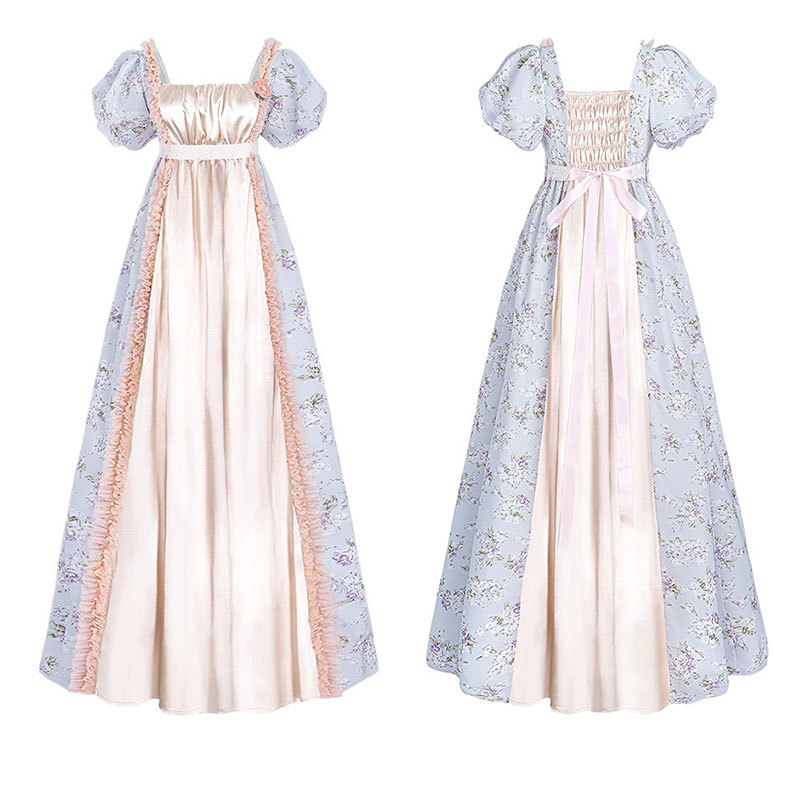 Victorian Women'S Formal Wear - Gaun Pesta Victorian Abad Pertengahan Elegan