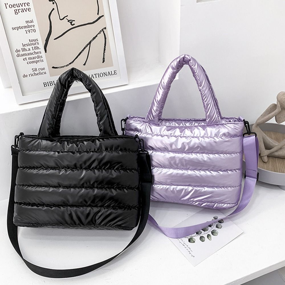 Shoulder Bag Structured - Tas Tote Wanita Model Puffer, Tas