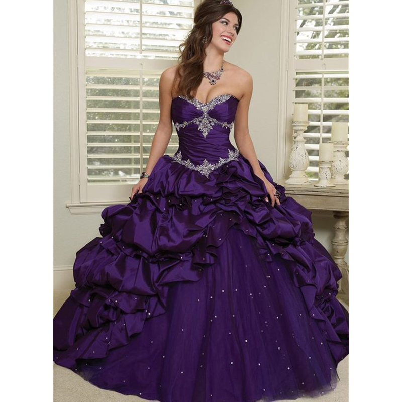 Victorian Women'S Formal Wear - Gaun Pengantin Ungu Gotik Gaun Pengantin