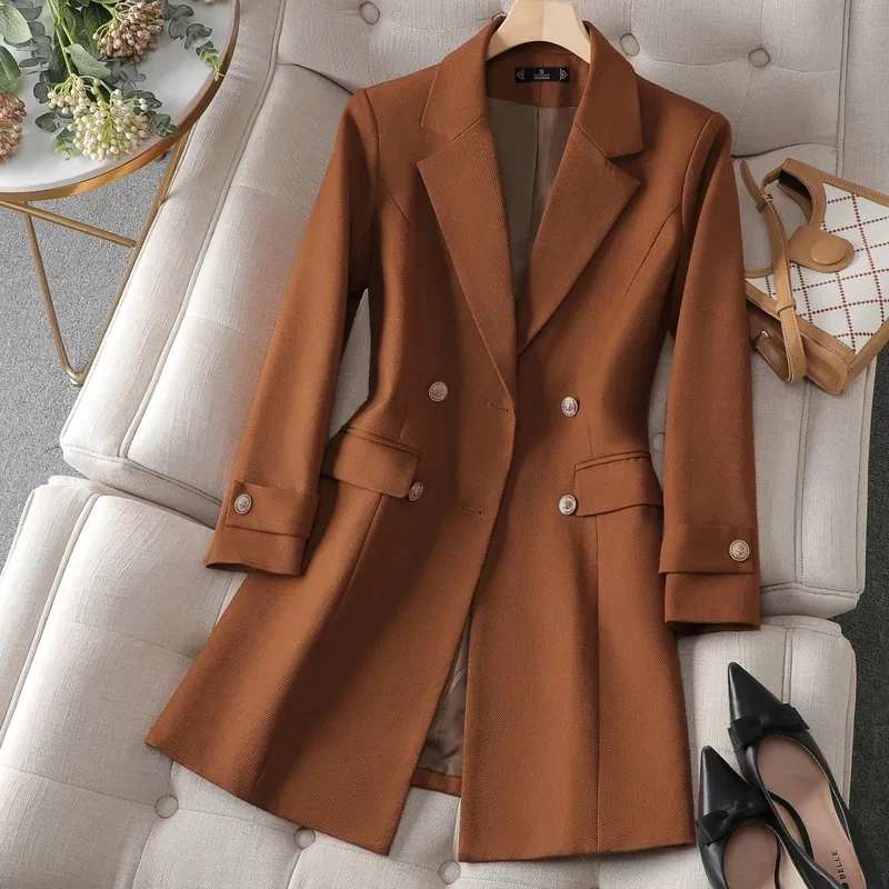 Women Formal Wear Coat - Jaket panjang musim gugur dan dingin