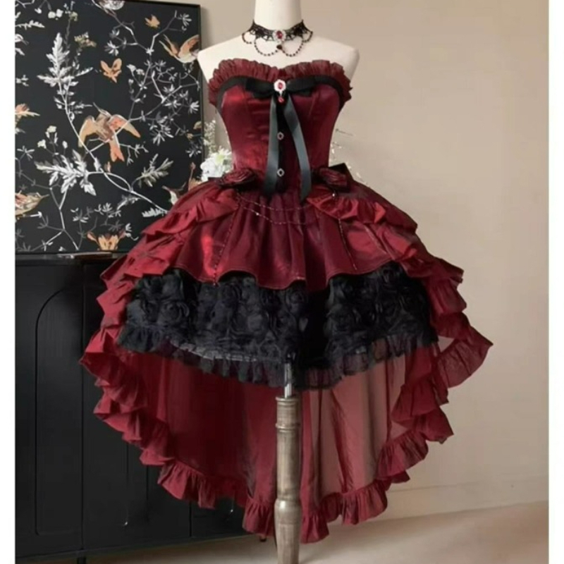 Victorian Women'S Formal Wear - Gaun Lolita Elegan Manis Gaya Victoria
