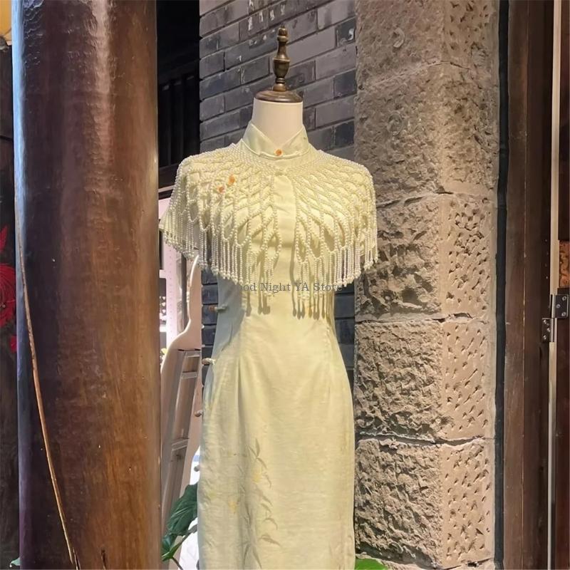 Women Formal Event Wear - Bungkus Malam Beraksen Mutiara Bernapas Sempurna