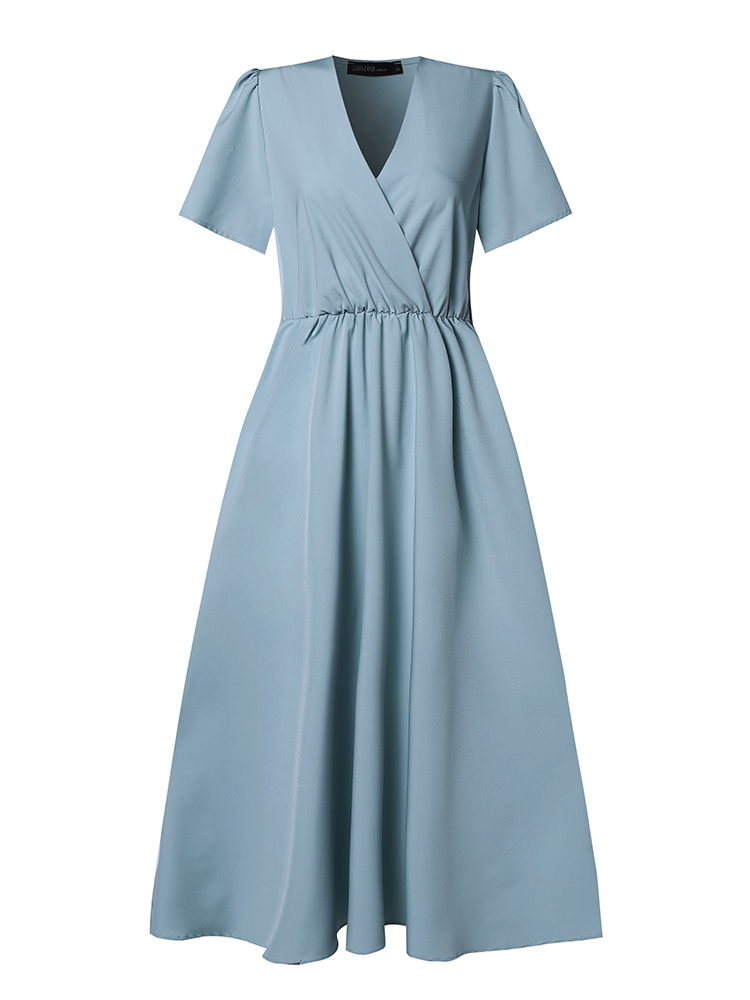 ZANZEA 2024 elegan lengan pend - Women Formal Wear Zara ulasan dan harga
