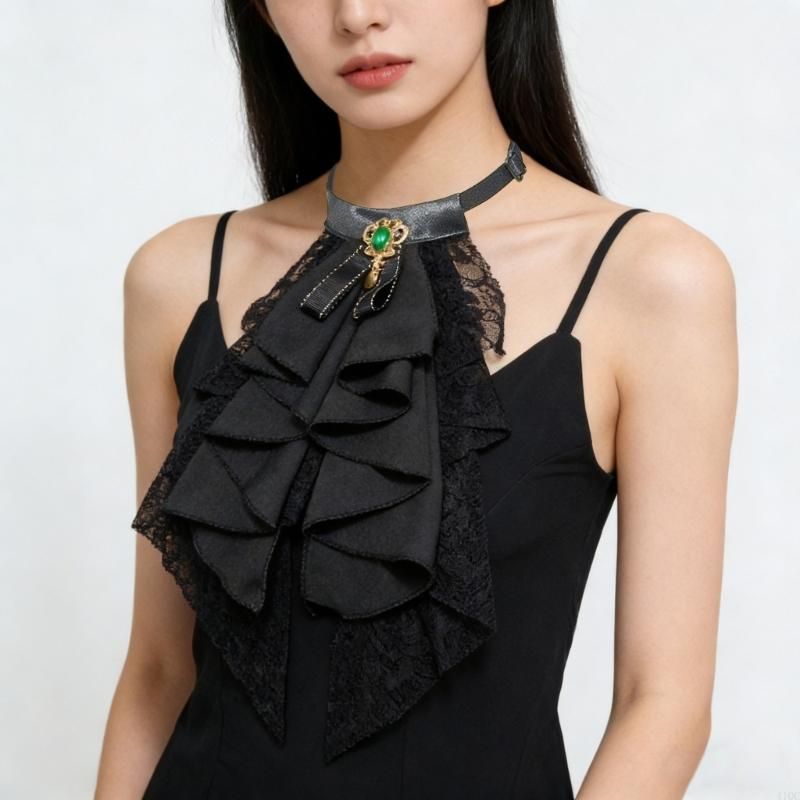 Kerah Renda Dapat Dilepas Deng - Victorian Women'S Formal Wear ulasan dan harga
