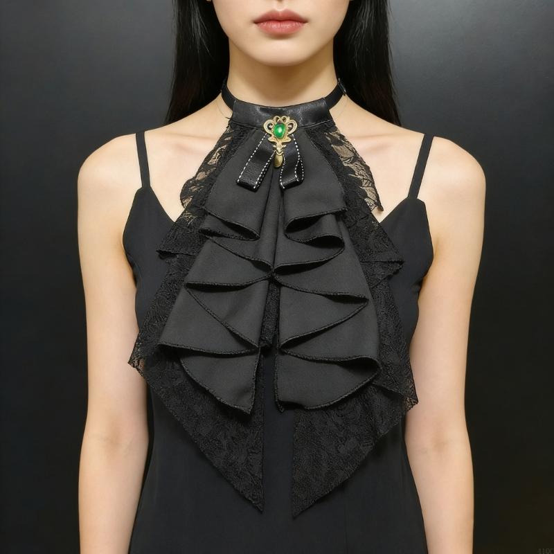 Kerah Renda Dapat Dilepas Deng - Victorian Women'S Formal Wear ulasan dan harga