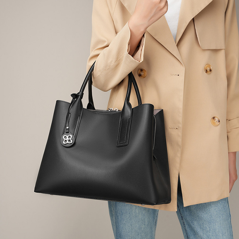 Tas Tote Wanita Kulit Asli Hit - Shoulder Bag Structured ulasan dan harga