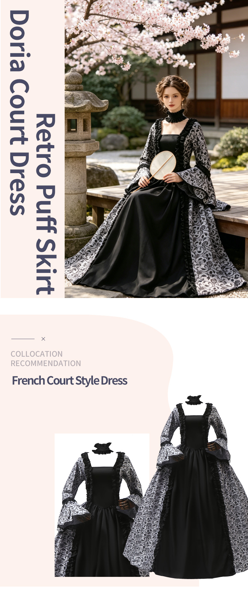 Gaun cosplay bergaya retro Vic - Victorian Women'S Formal Wear ulasan dan harga