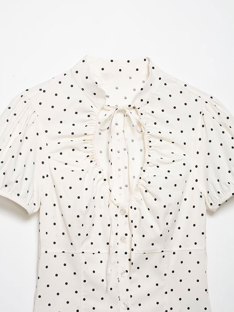 HH Vintage Retro Kemeja Putih  - Women'S Formal Evening Wear Tops ulasan dan harga