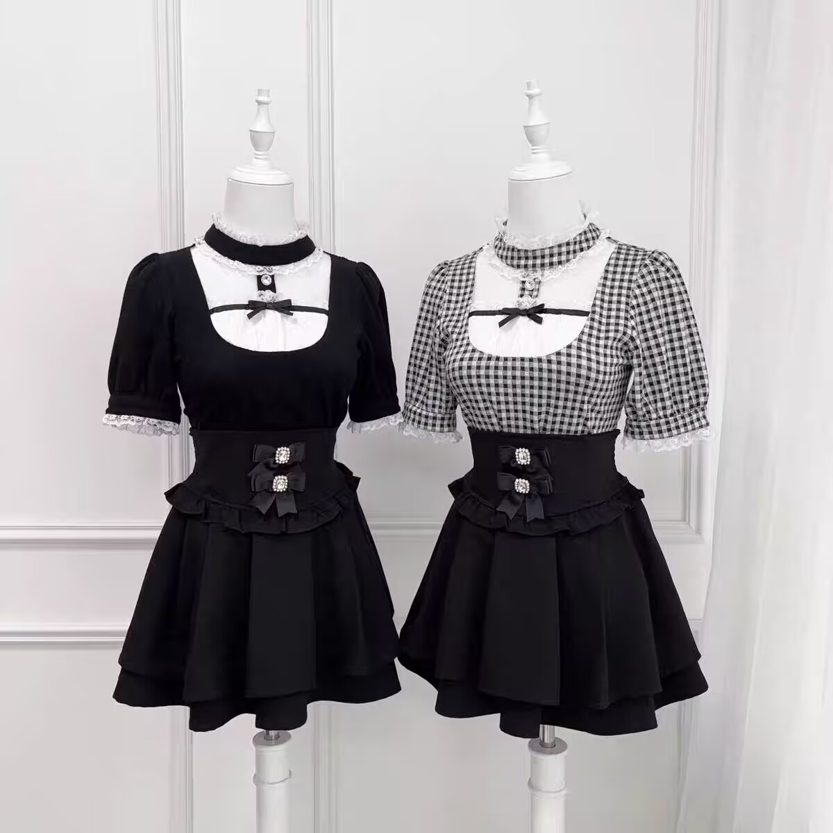 Kemeja Gaya Gotik Jepang Lolit - Japanese Women Formal Wear ulasan dan harga