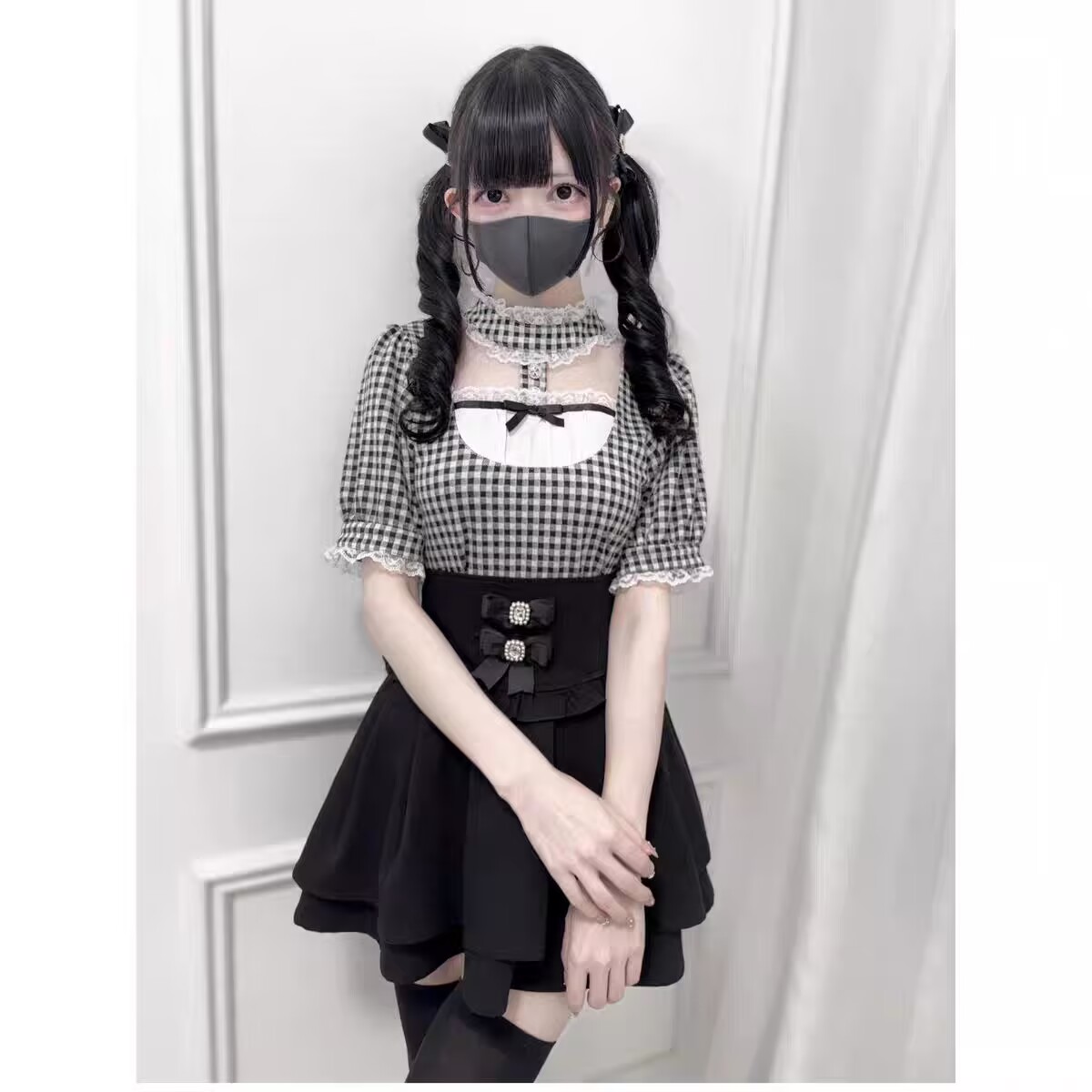 Kemeja Gaya Gotik Jepang Lolit - Japanese Women Formal Wear ulasan dan harga