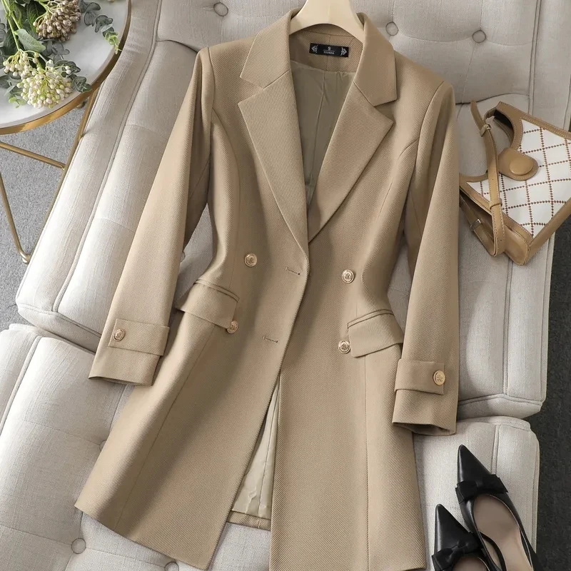 Jaket panjang musim gugur dan  - Women Formal Wear Coat ulasan dan harga