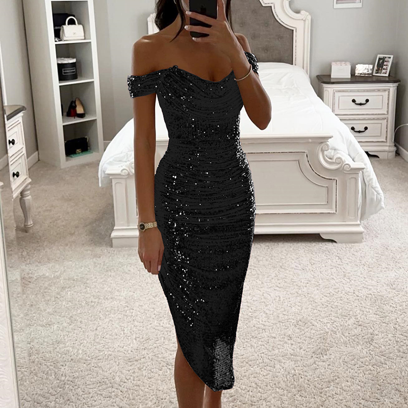 Gaun panjang lipat Glitter asi - Women Formal Wear Zara ulasan dan harga