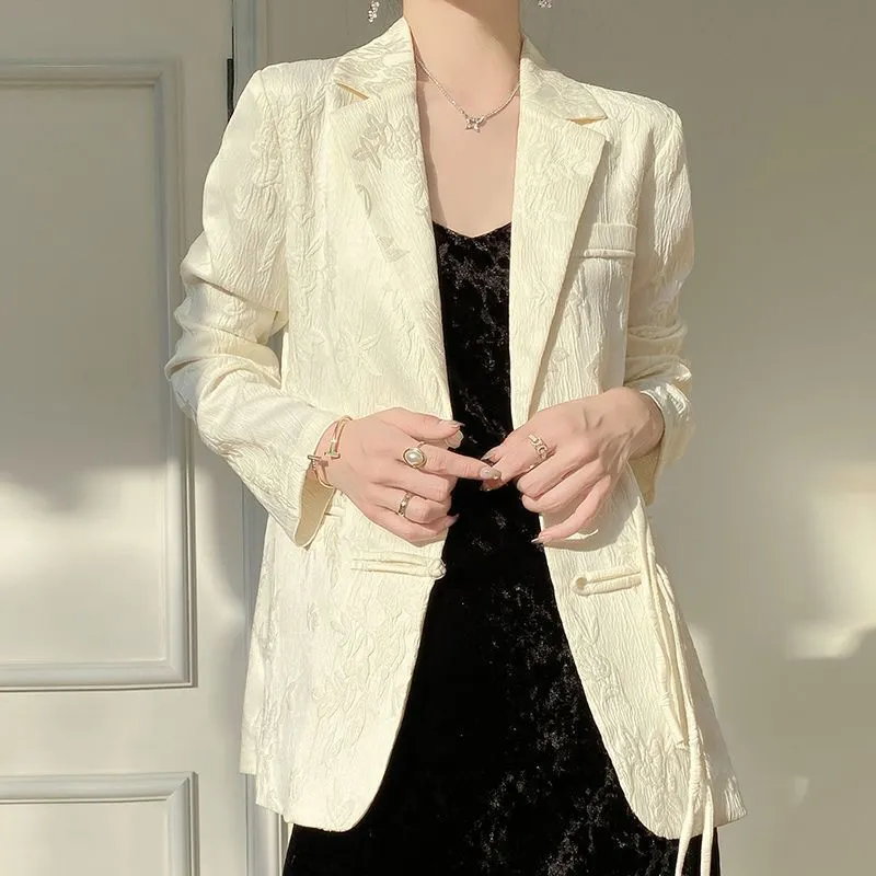 Jaket Blazer Wanita Putih Bert - Women Formal Wear Coat ulasan dan harga