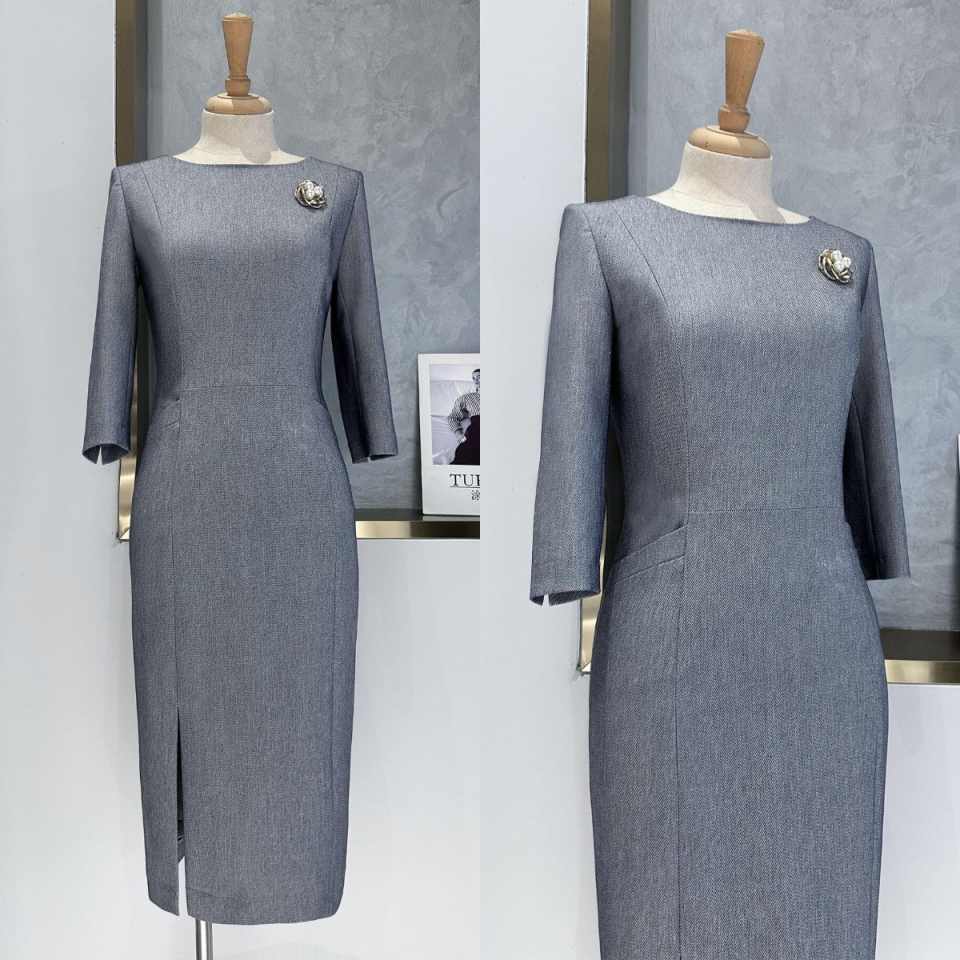 Setelan Jas Wanita Peplum Abu- - Women Formal Wear For Conference ulasan dan harga