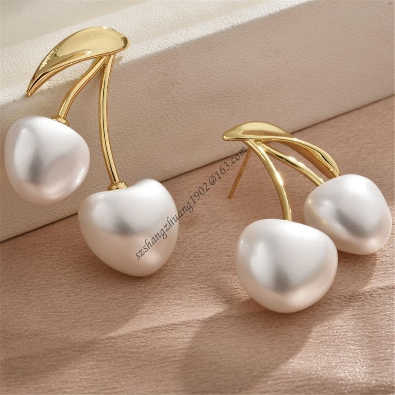 Perhiasan Telinga Mutiara Ceri - Women Formal Event Wear ulasan dan harga