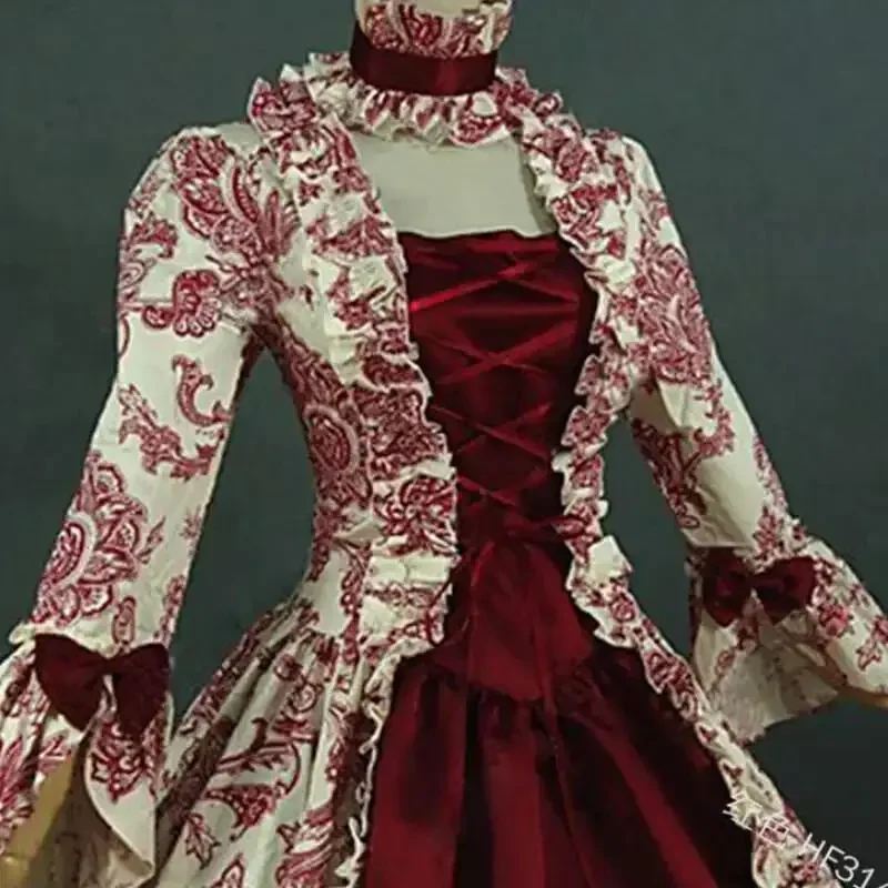 Gaun Renda Bunga Gothic Ukuran - Victorian Women'S Formal Wear ulasan dan harga